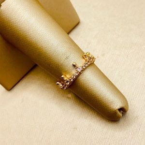 EUC Pandora Pink Sparkling Crown Ring